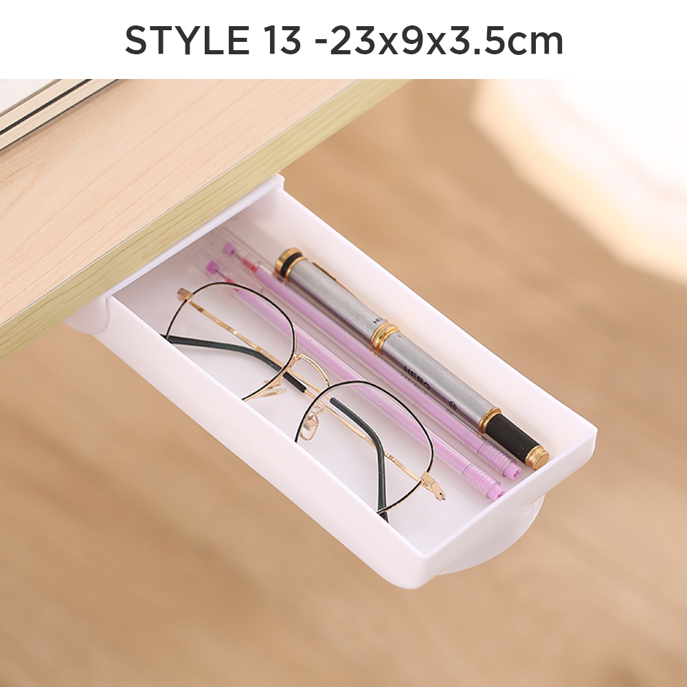 STACKABLE Under Desk Drawer Organizer Storage