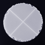 YHX Irregular Wave Round Coaster Mold
