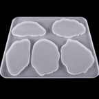 YHX Irregular Wave Round Coaster Mold
