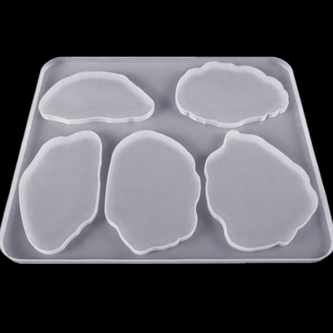 YHX Irregular Wave Round Coaster Mold