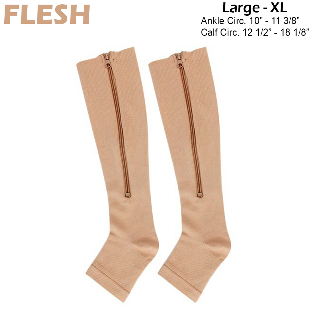 FeetFree 20-30mmHg Zippered Compression Socks
