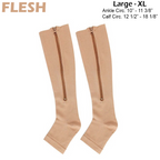 FeetFree 20-30mmHg Zippered Compression Socks