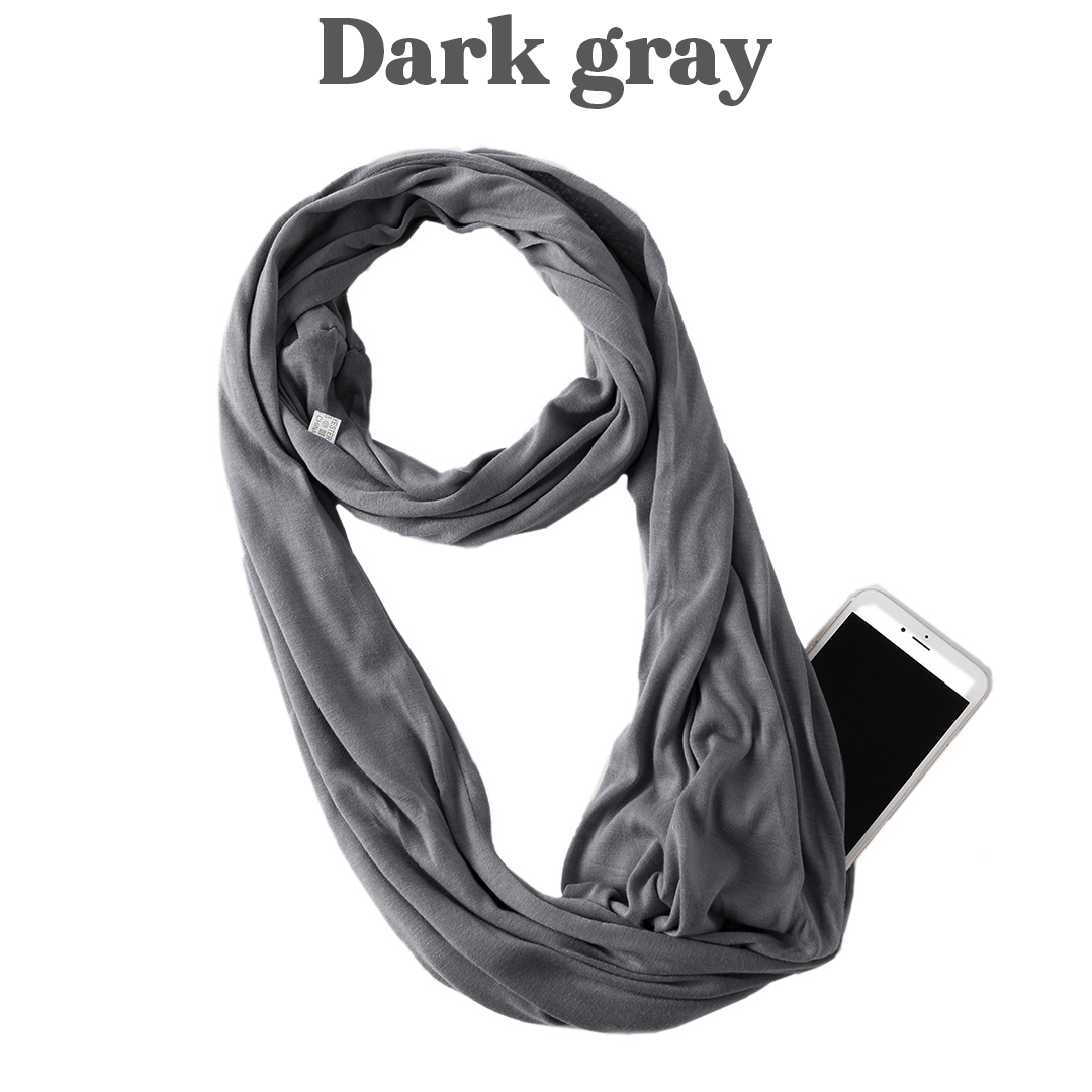 PoshSecret Travel Infinity Scarf With Secret Pockets