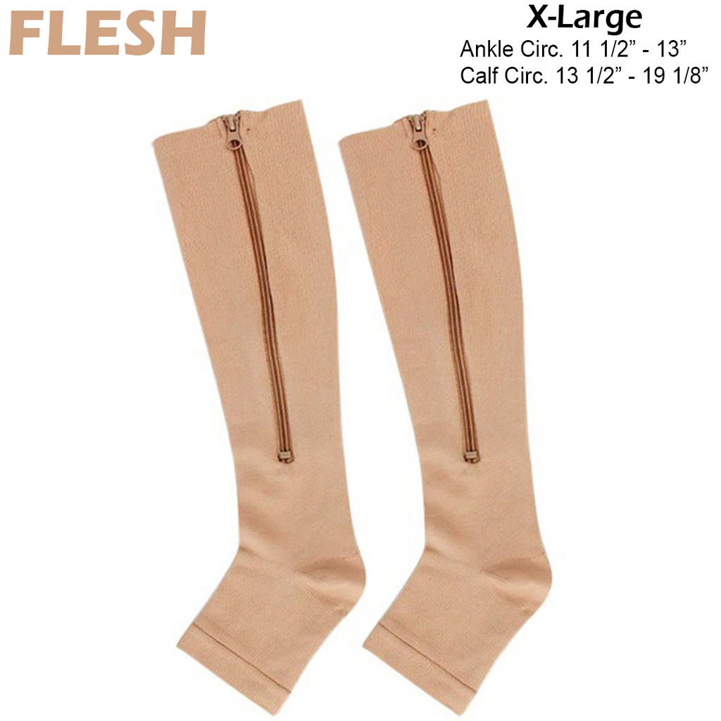 FeetFree 20-30mmHg Zippered Compression Socks