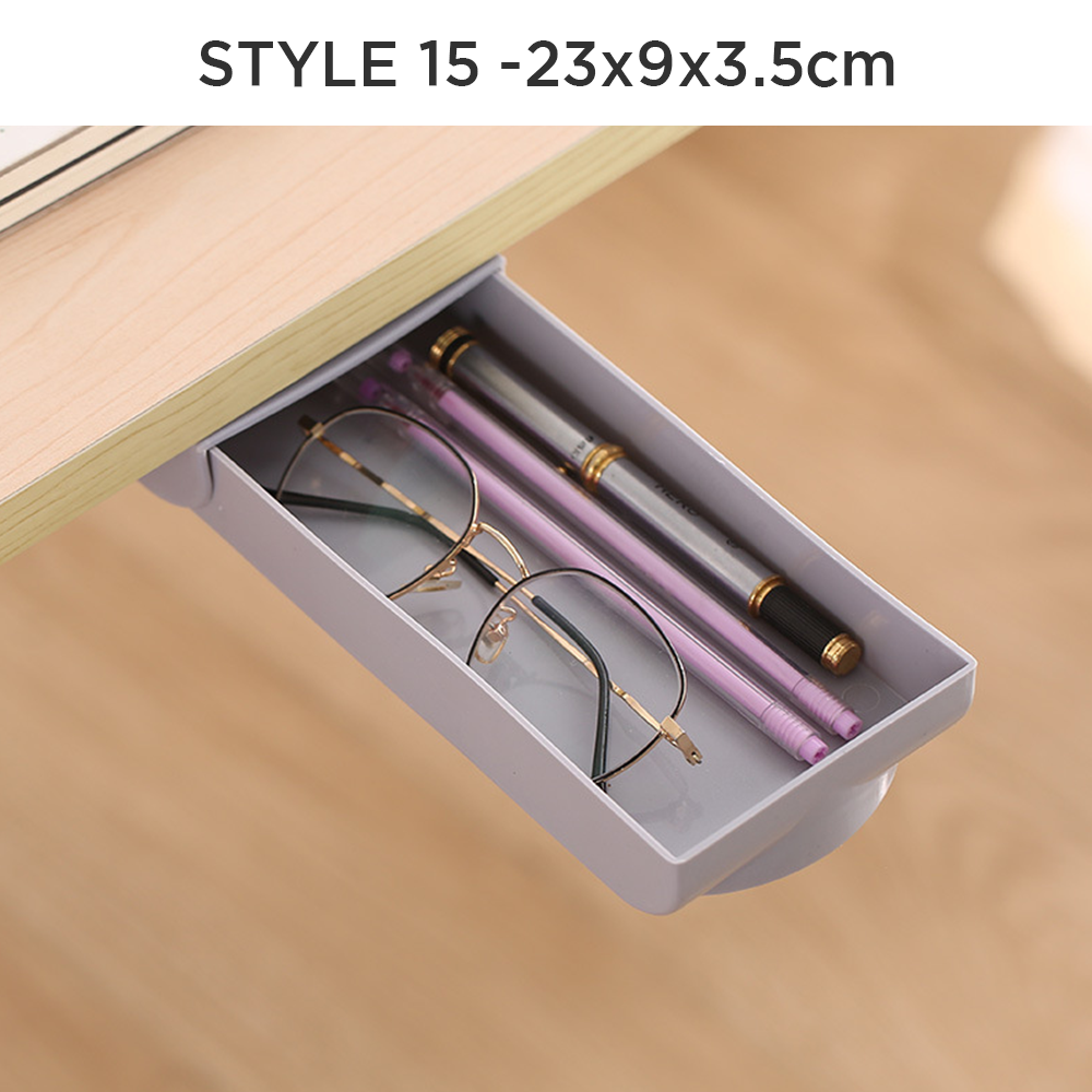 STACKABLE Under Desk Drawer Organizer Storage