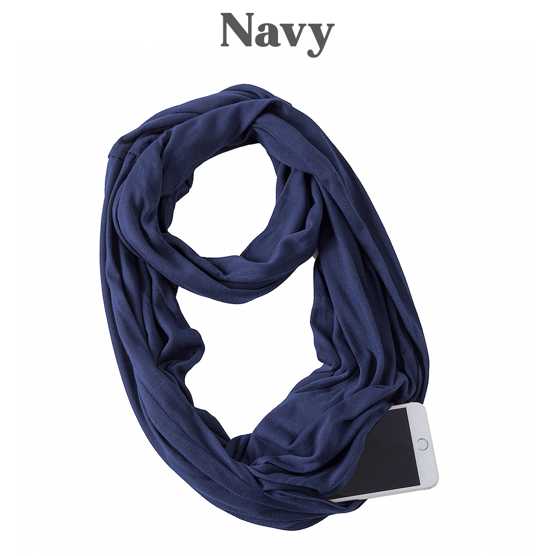 PoshSecret Travel Infinity Scarf With Secret Pockets