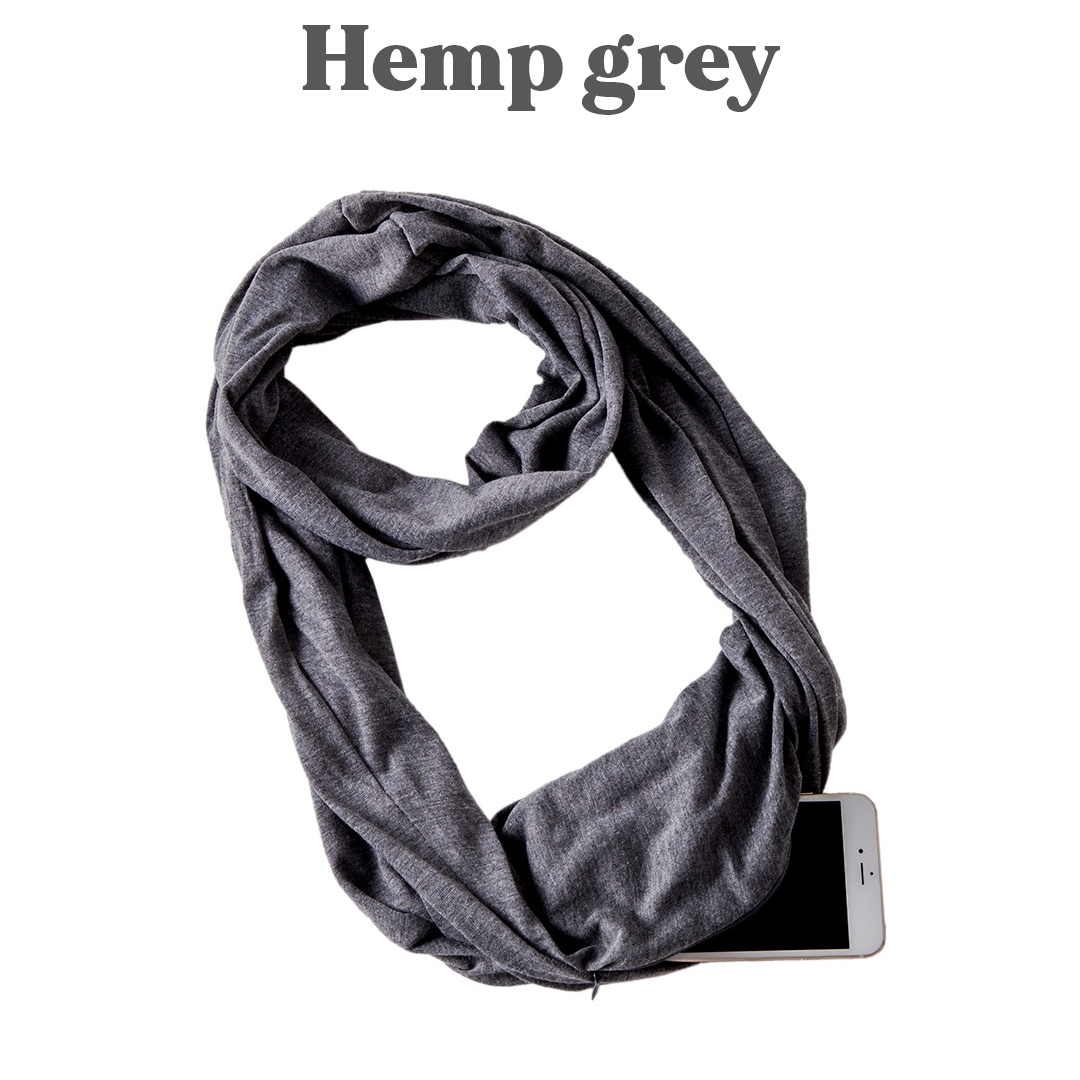 PoshSecret Travel Infinity Scarf With Secret Pockets