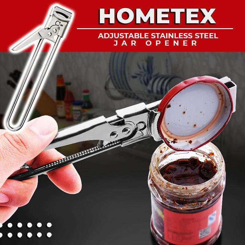 HomeTex Adjustable Stainless Steel Jar Openers
