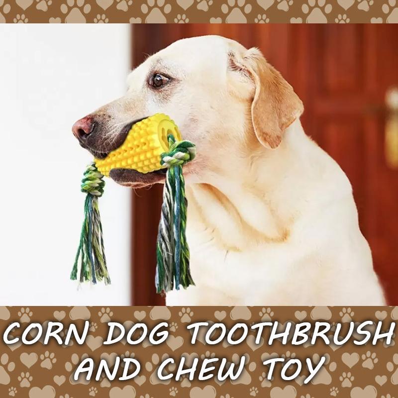 Corn Dog Toothbrush and Chew Toy