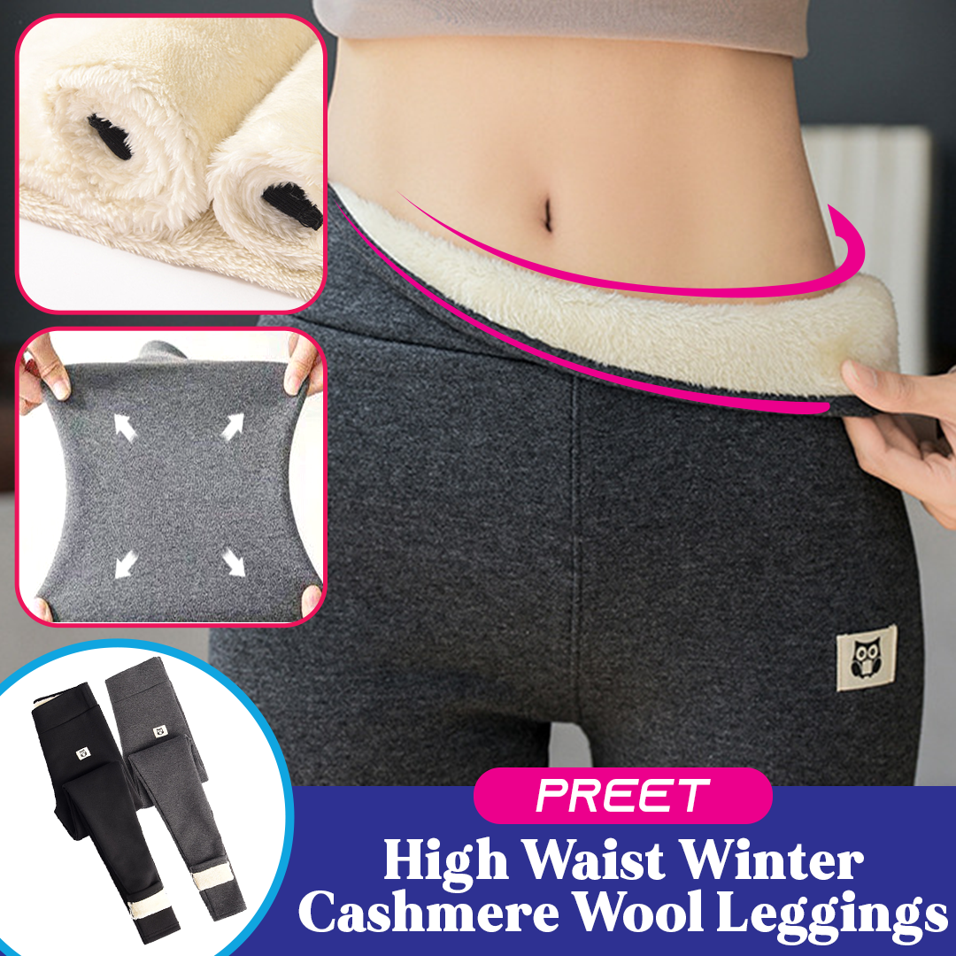 PreeT High Waist Winter Cashmere Wool Leggings