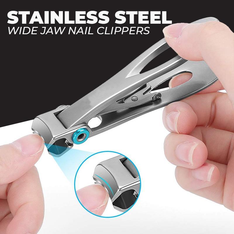 Stainless Steel Wide Jaw Nail Clippers