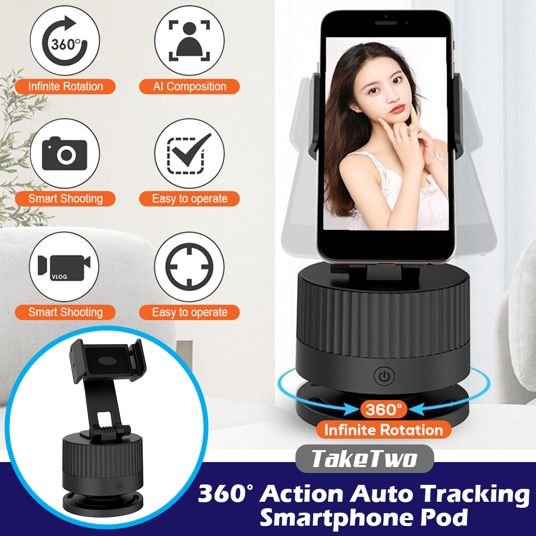 TakeTwo 360° Action Auto Tracking Smartphone Pod