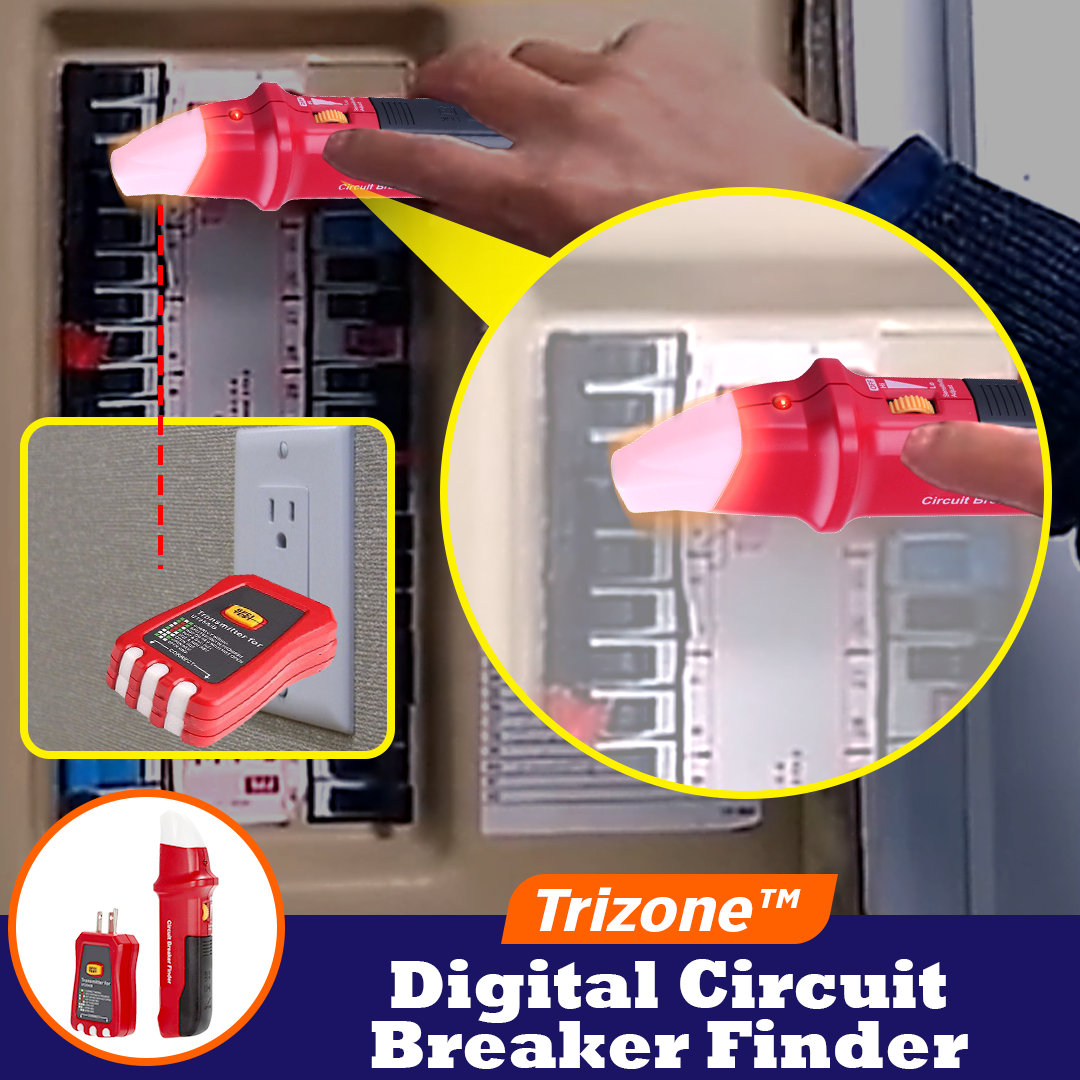 Trizone™️ Digital Circuit Breaker Finder