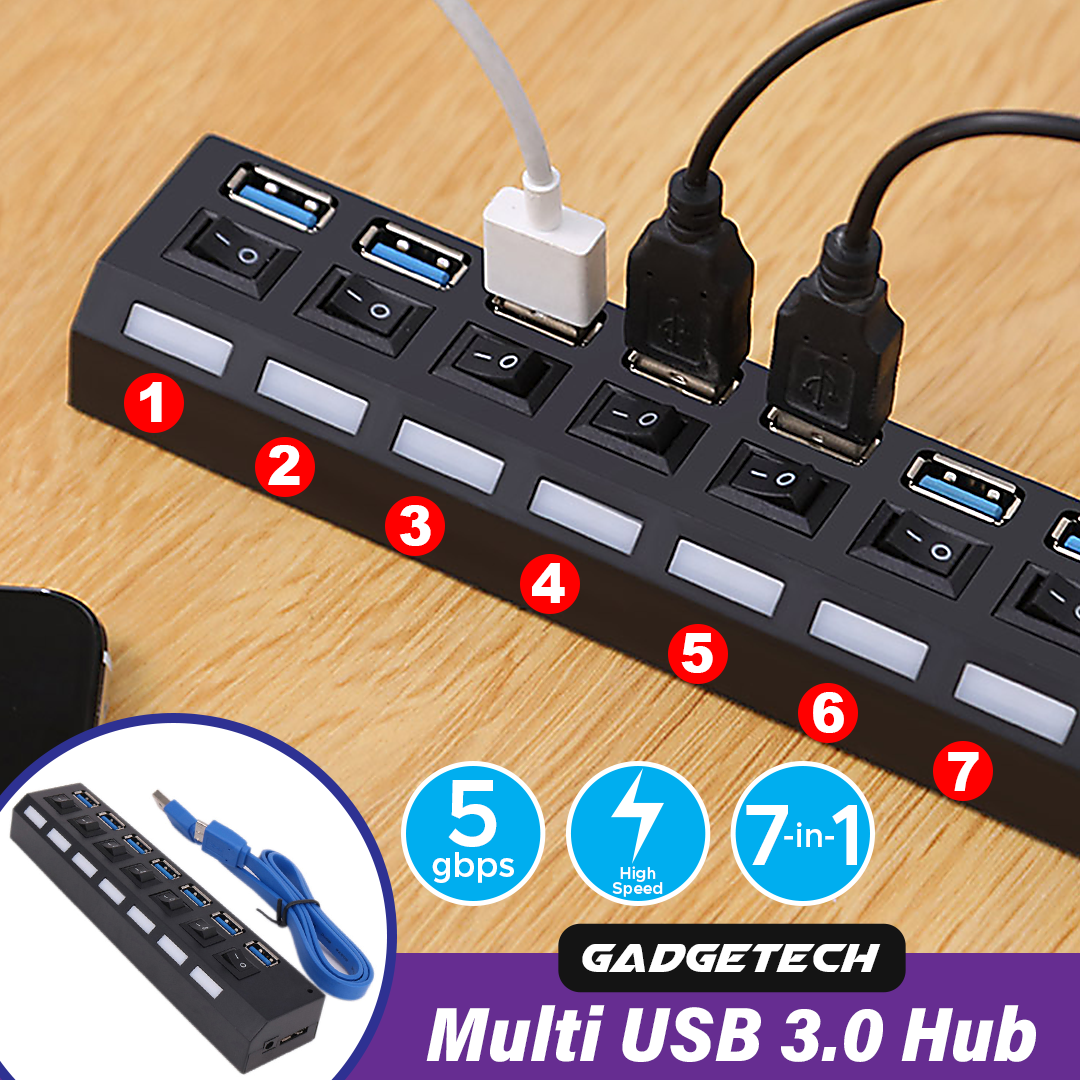GadgeTECH Multi USB 3.0 Hub