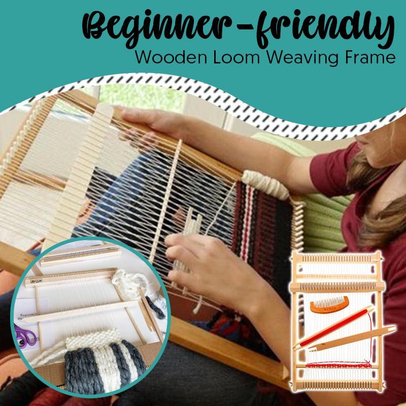 Beginner-friendly Wooden Loom Weaving Frame