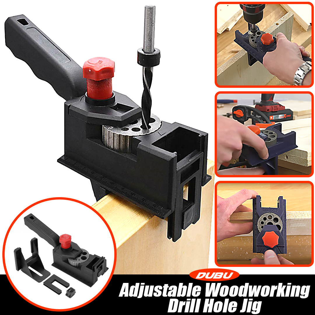 DUBU Adjustable Woodworking Drill Hole Jig