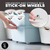 Organizer and Storage Box Stick-on Wheels (Pack of 4)