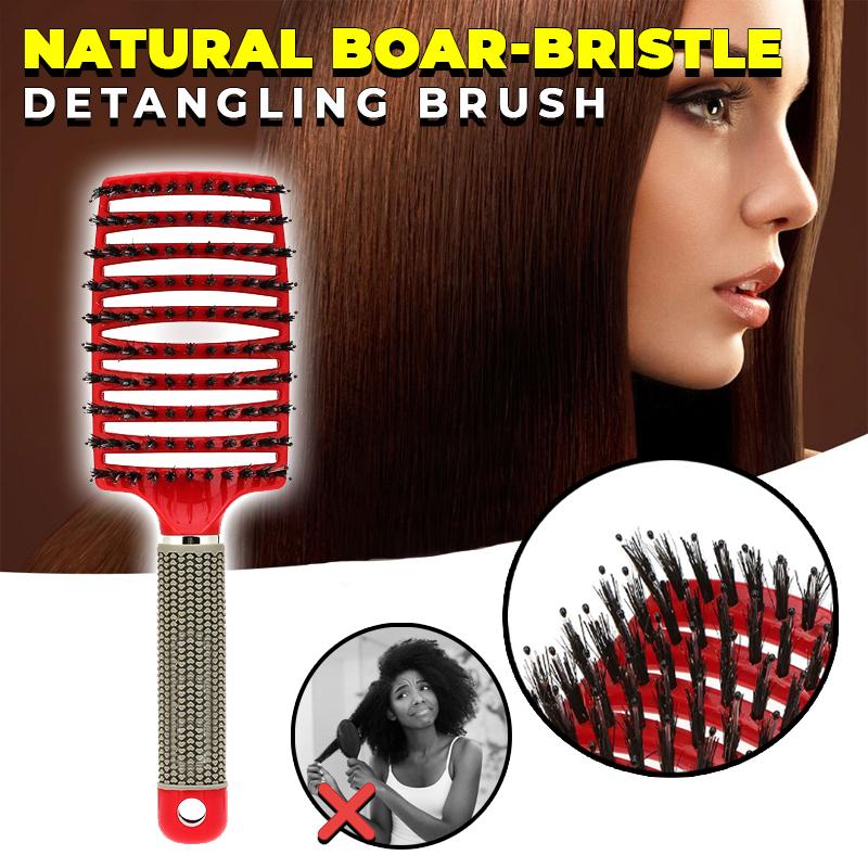 Natural Boar-Bristle Detangling Brush