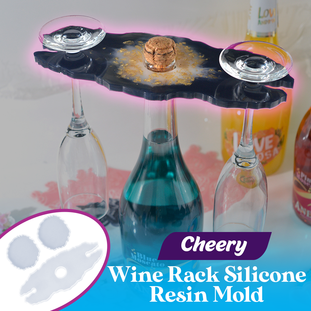 Cheery Wine Rack Silicone Resin Mold