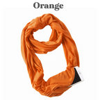 PoshSecret Travel Infinity Scarf With Secret Pockets