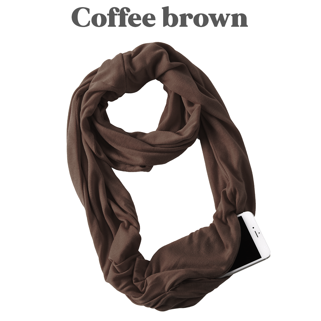 PoshSecret Travel Infinity Scarf With Secret Pockets
