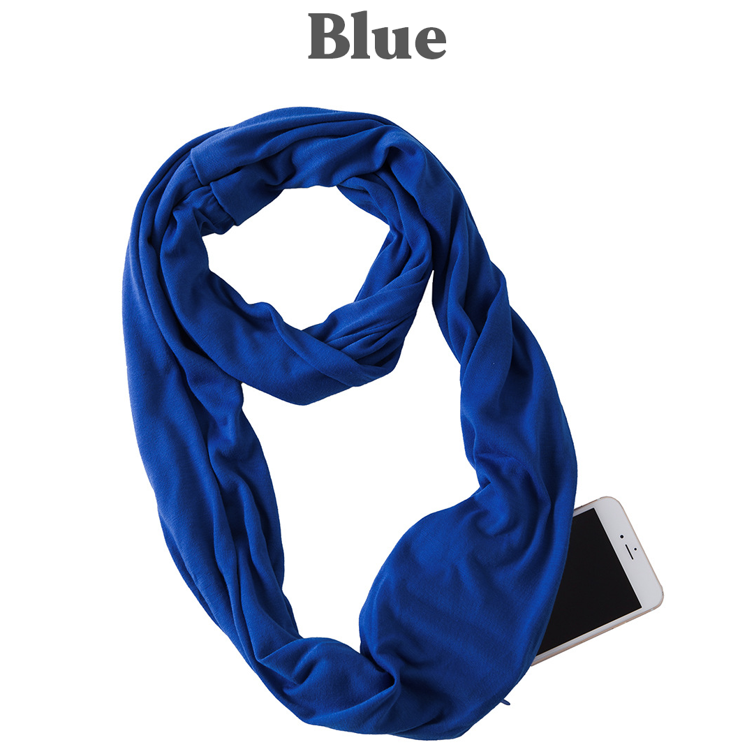 PoshSecret Travel Infinity Scarf With Secret Pockets