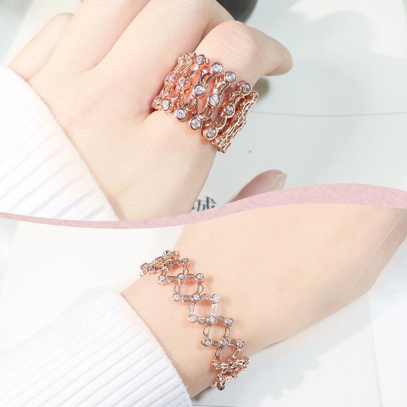 Two-way Crystal Ring & Bracelet