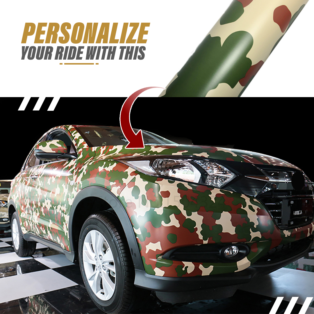 Matte Self-Adhesive Camouflage Film Wrap