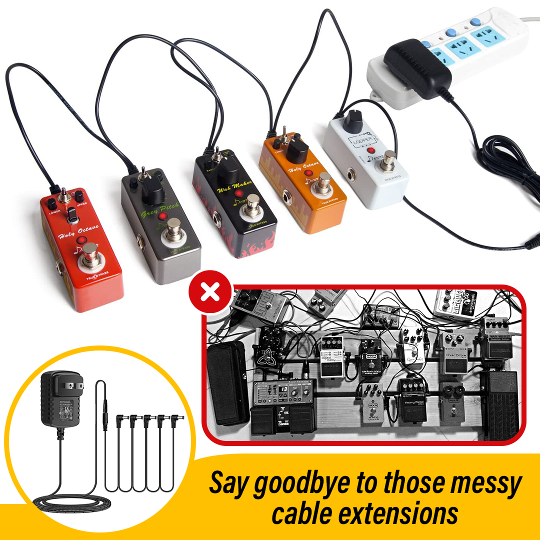GH 5-way 9-volt Guitar Pedal Adapter