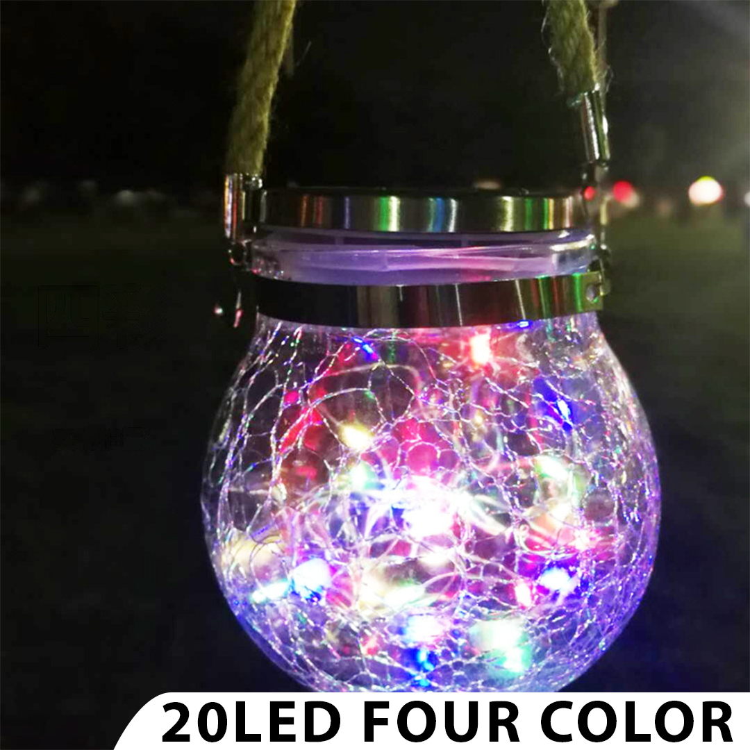 SolarLED Crystal Ball Hanging Lamp