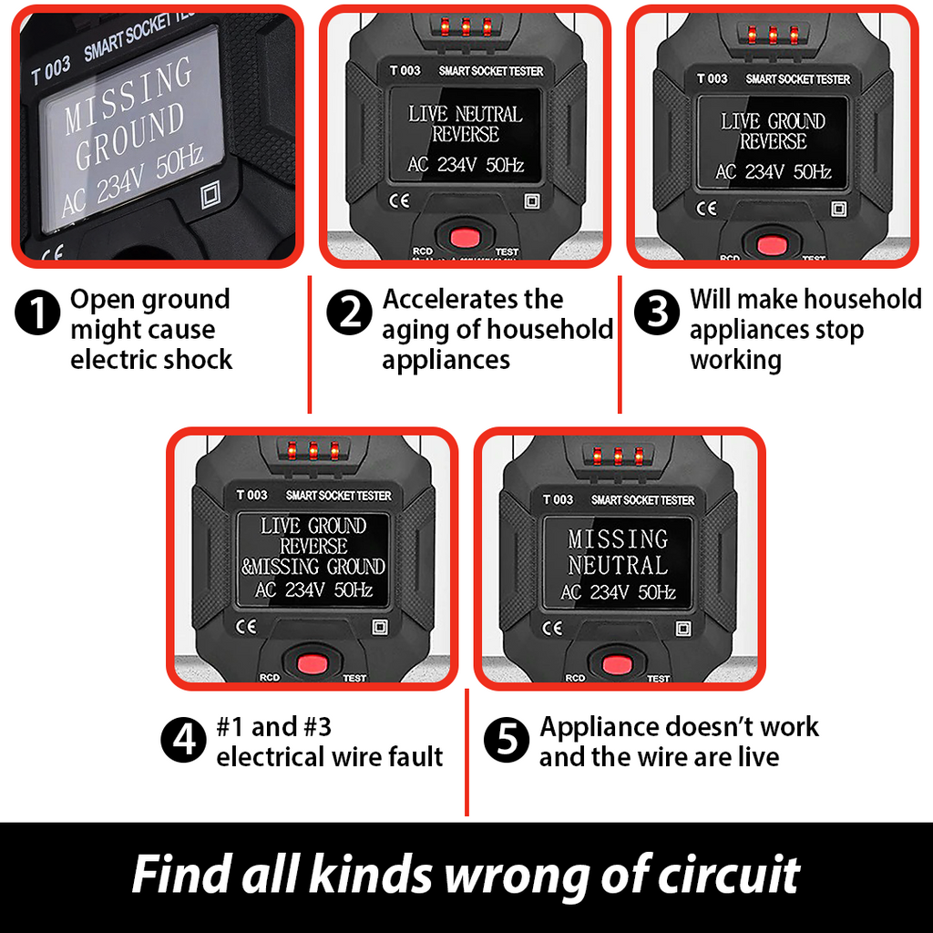WeVolte™️ Digital Smart Socket Tester