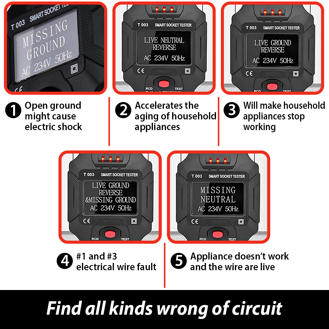 WeVolte™️ Digital Smart Socket Tester