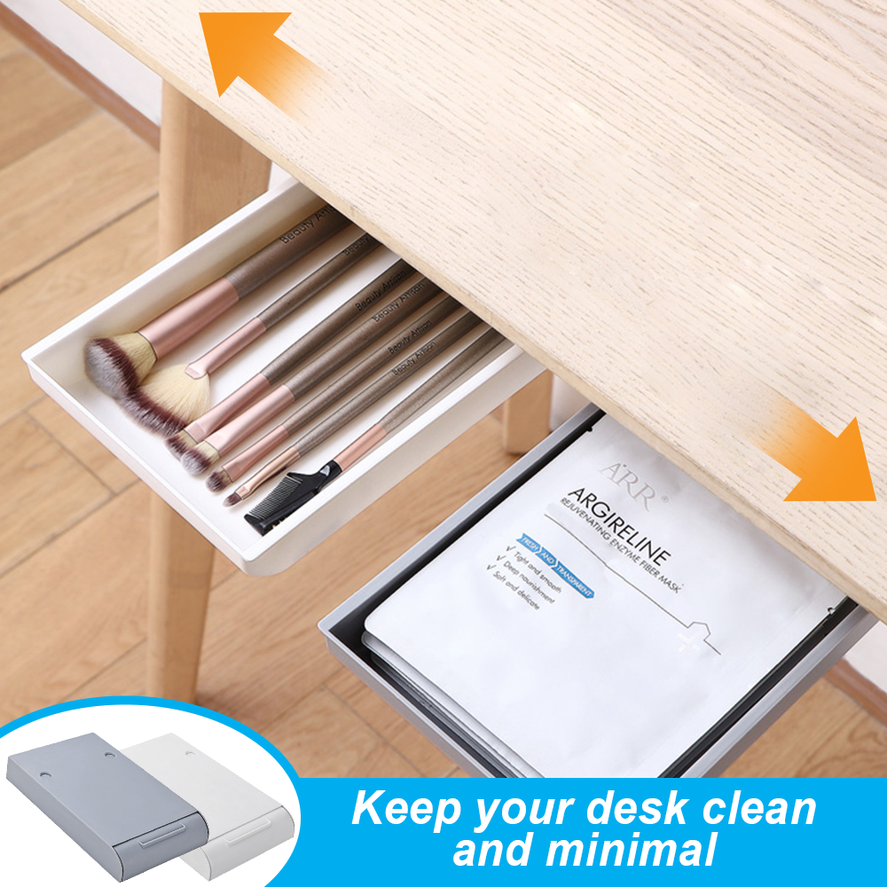 STACKABLE Under Desk Drawer Organizer Storage