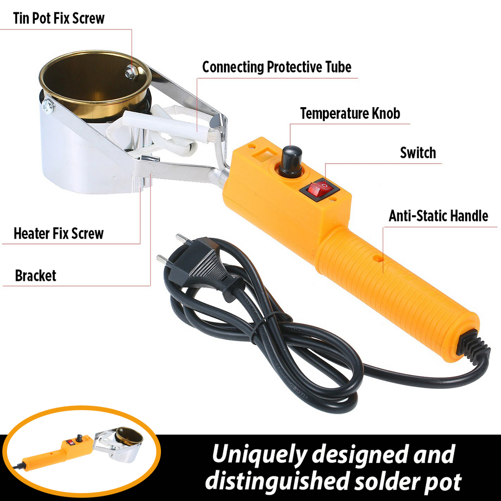 Clem+ Electronic Portable Solder Pot
