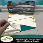 Bakers™️ Stainless Steel Rolling Croissant Cutter
