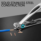Stainless Steel Wide Jaw Nail Clippers