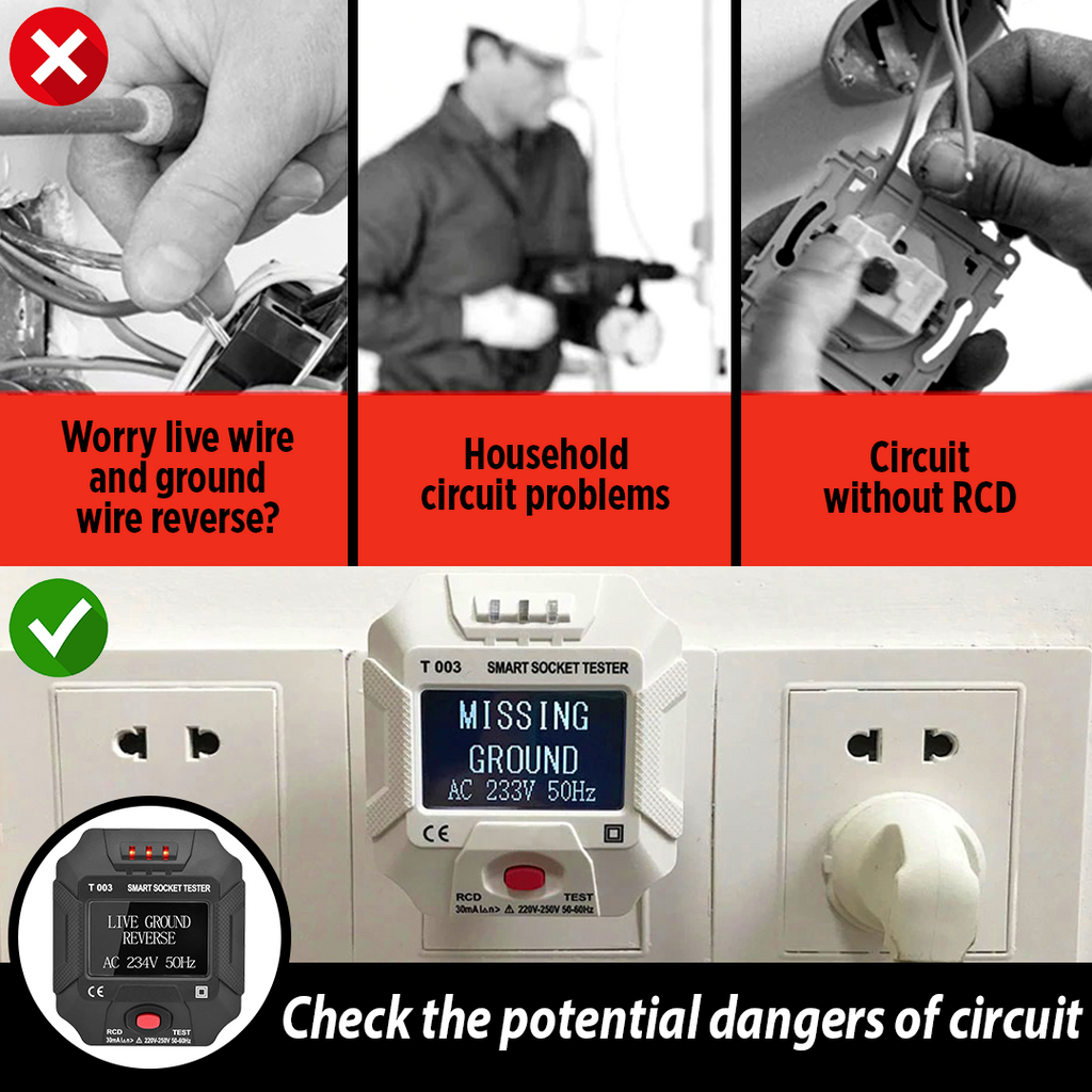 WeVolte™️ Digital Smart Socket Tester