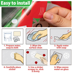 MYXH Christmas Car Wiper Sticker