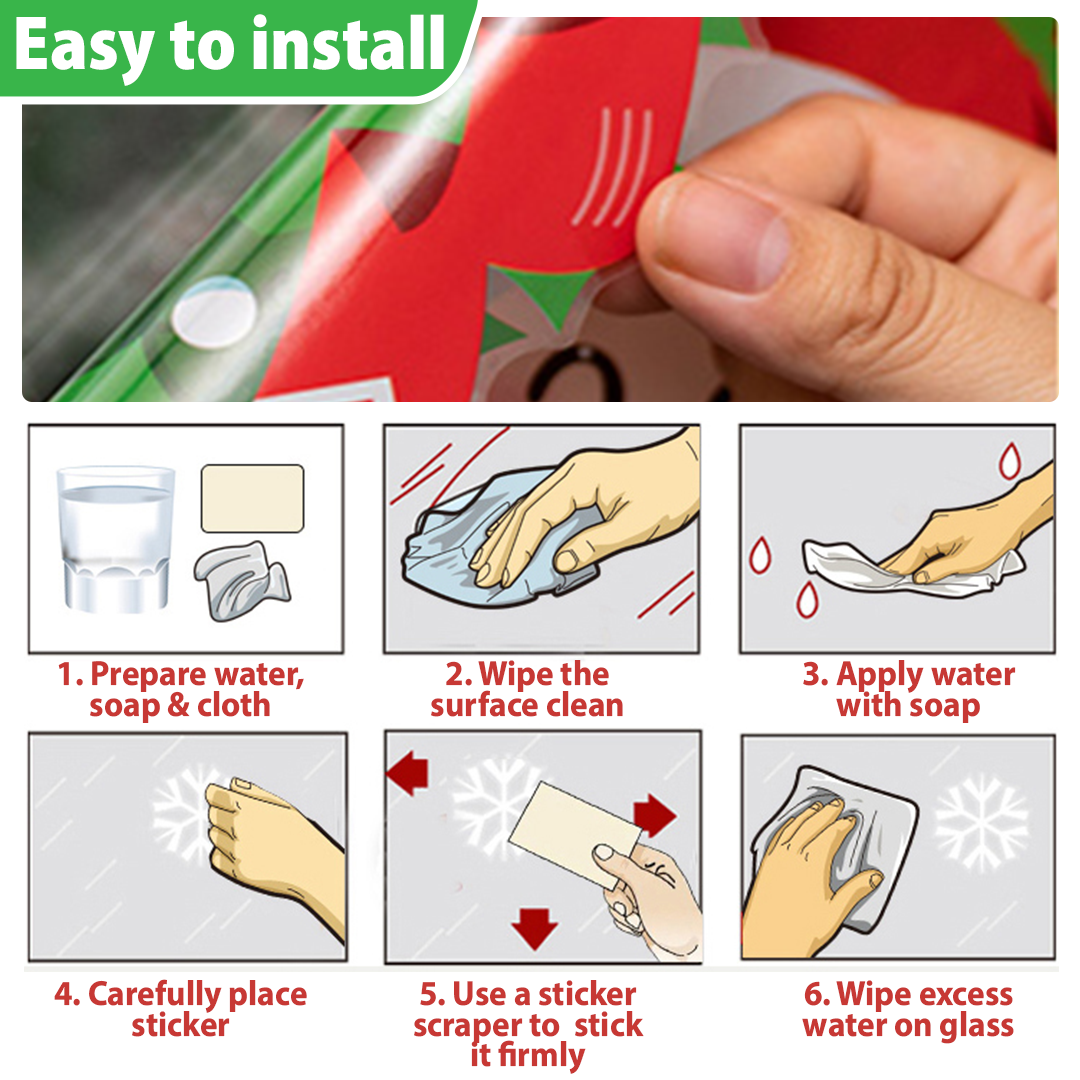 MYXH Christmas Car Wiper Sticker