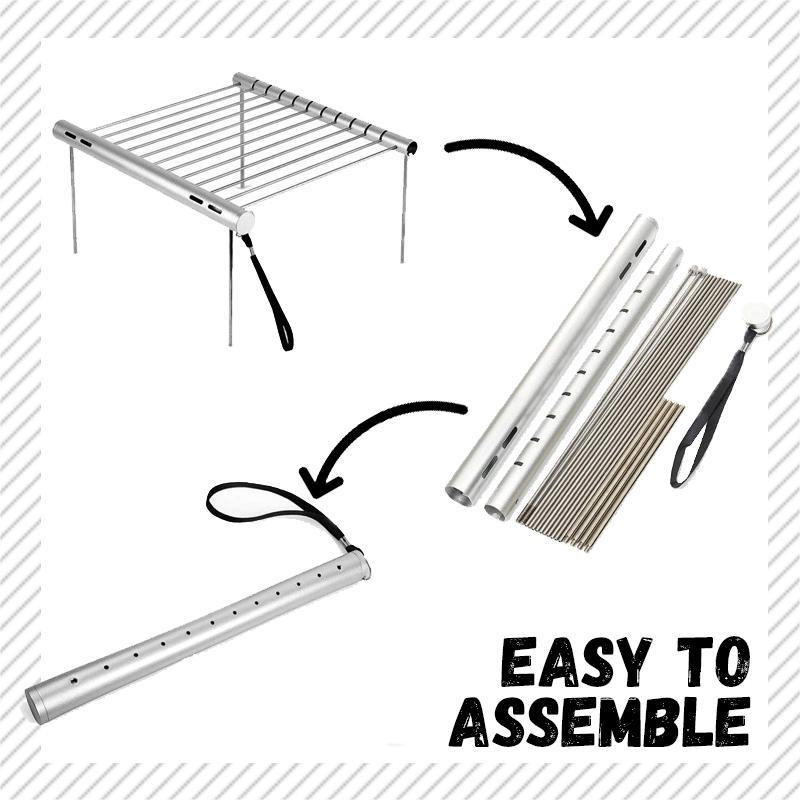 Mini Stainless Charcoal Barbecue Grill