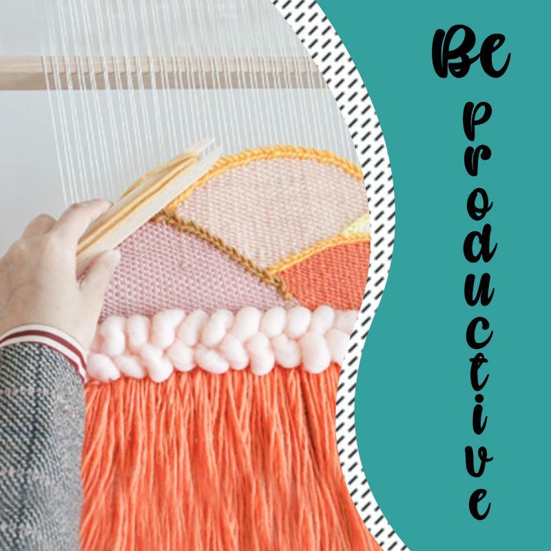 Beginner-friendly Wooden Loom Weaving Frame