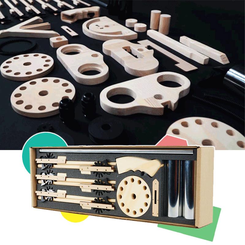 Gatz Automatic Wooden Rubber Band Blaster