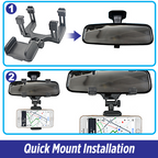 EZ360° Rear-view Mirror Phone Mount