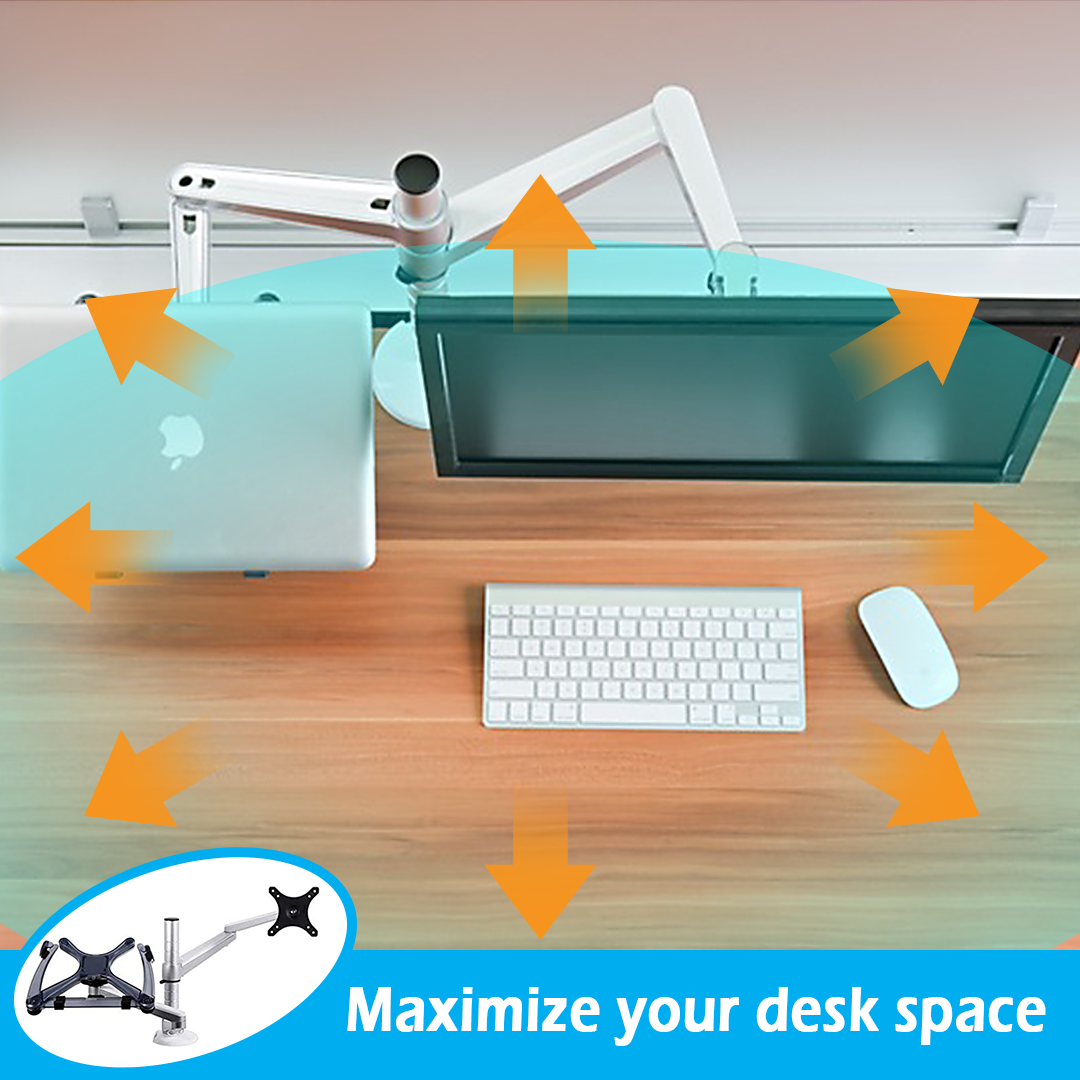 NTR Dual Monitor and Laptop Desk Mount