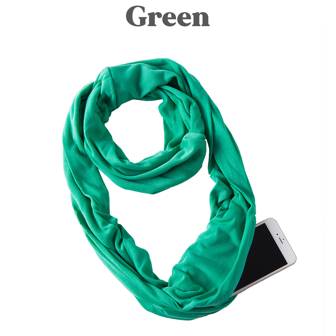 PoshSecret Travel Infinity Scarf With Secret Pockets