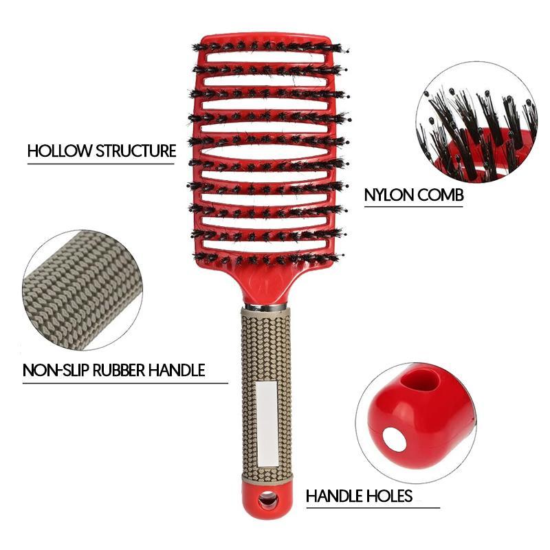 Natural Boar-Bristle Detangling Brush