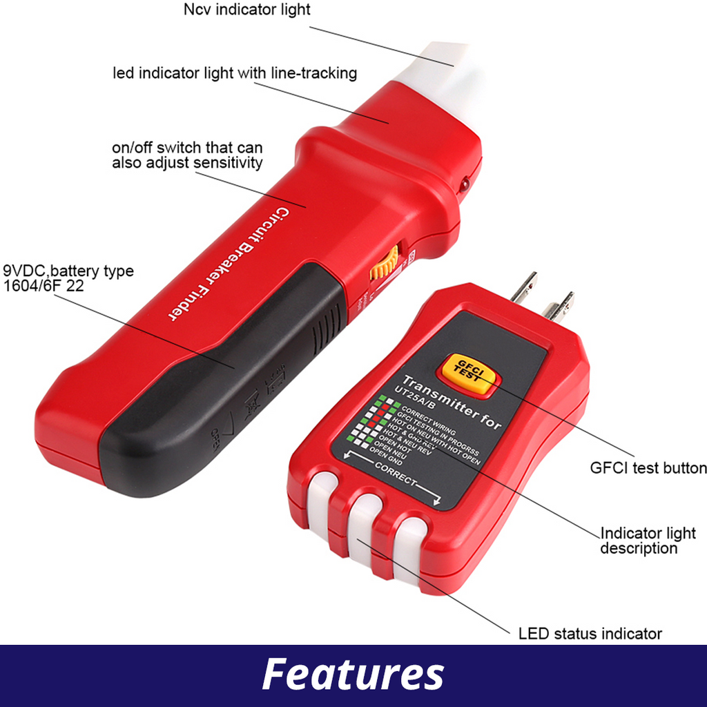 Trizone™️ Digital Circuit Breaker Finder