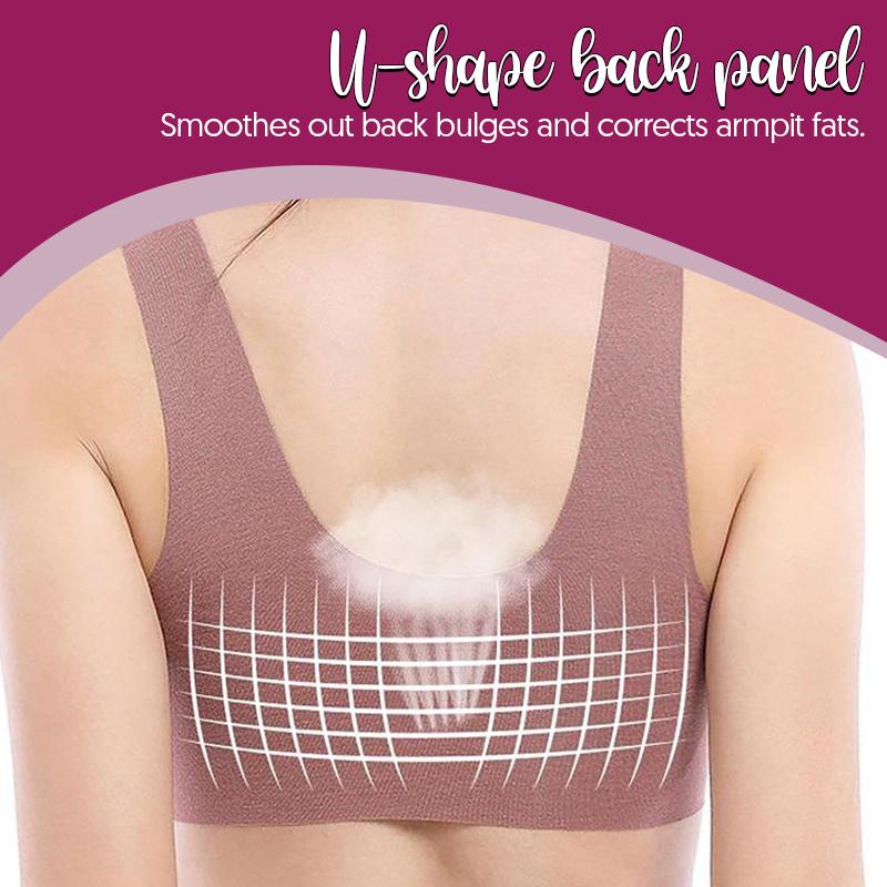 LadyShape Front Buckle Closure Wireless Lift Bra