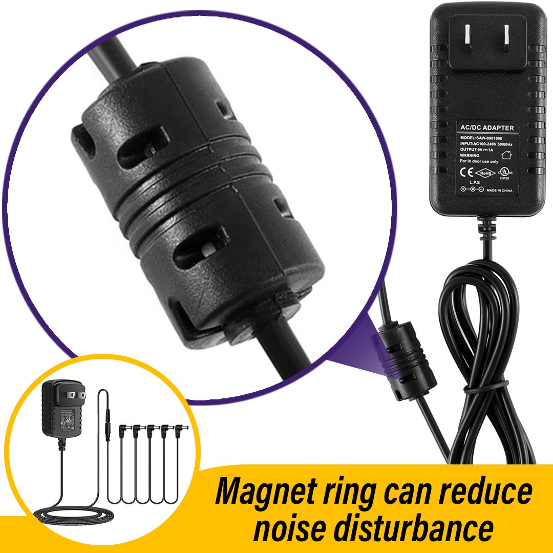 GH 5-way 9-volt Guitar Pedal Adapter