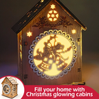 WWS Christmas Decorations Luminous Cabins